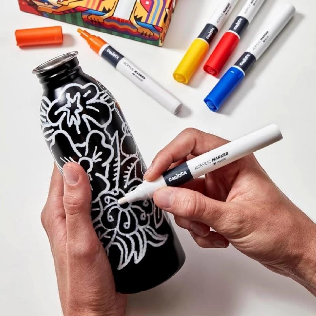 Mαρκαδόροι Acrylic 18τεμ 2mm Carioca