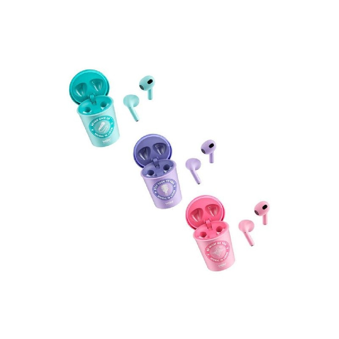 Wireless Earpods Pink 88754 Wow Generation