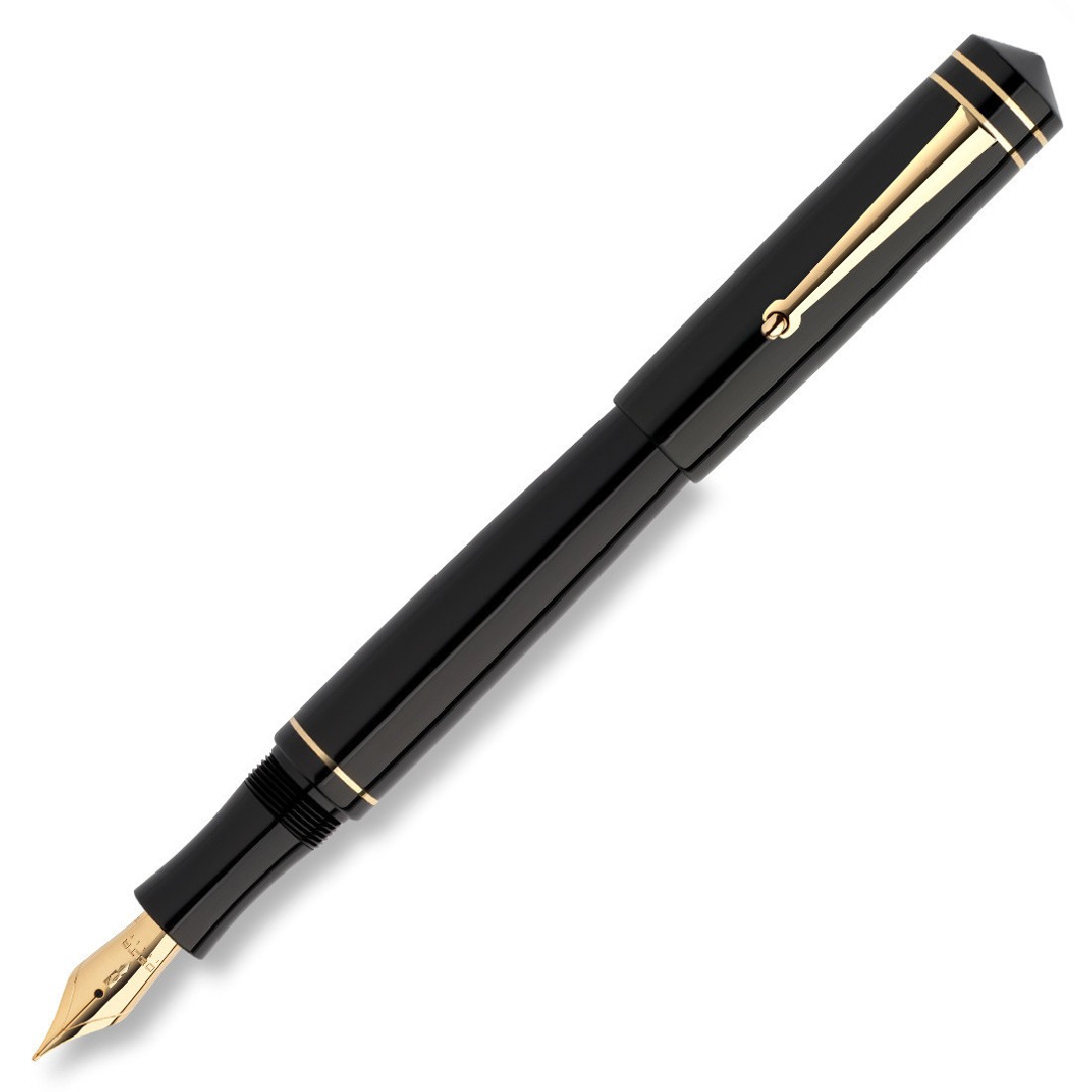 Delta Write Balance Black Gold Fountain  Pen