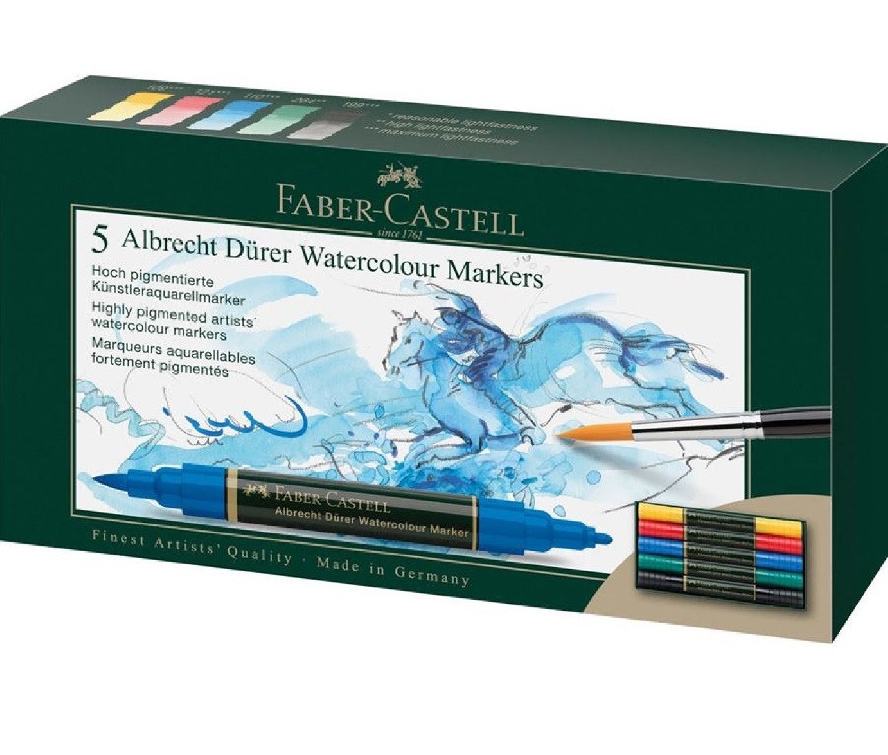 Faber Castell Albrecht Durer Watercolour Markers Set 5 160305