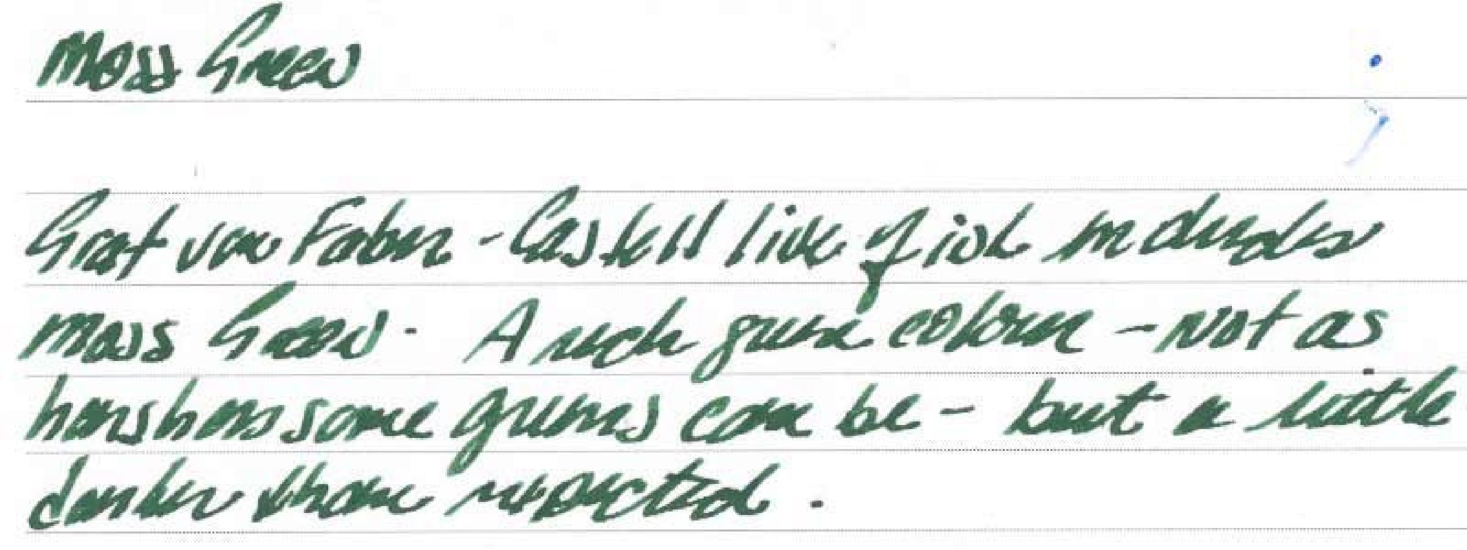 Graf von Faber-Castell Moss Green 141004 Fountain Pen Ink 75ml