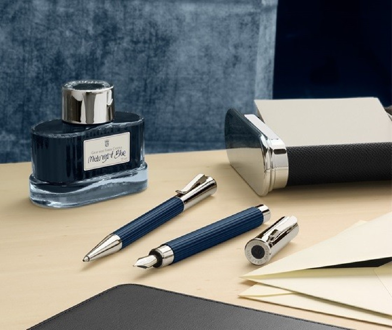 Graf von Faber Castell Midnight Blue 141007 Fountain Pen Ink 75ml