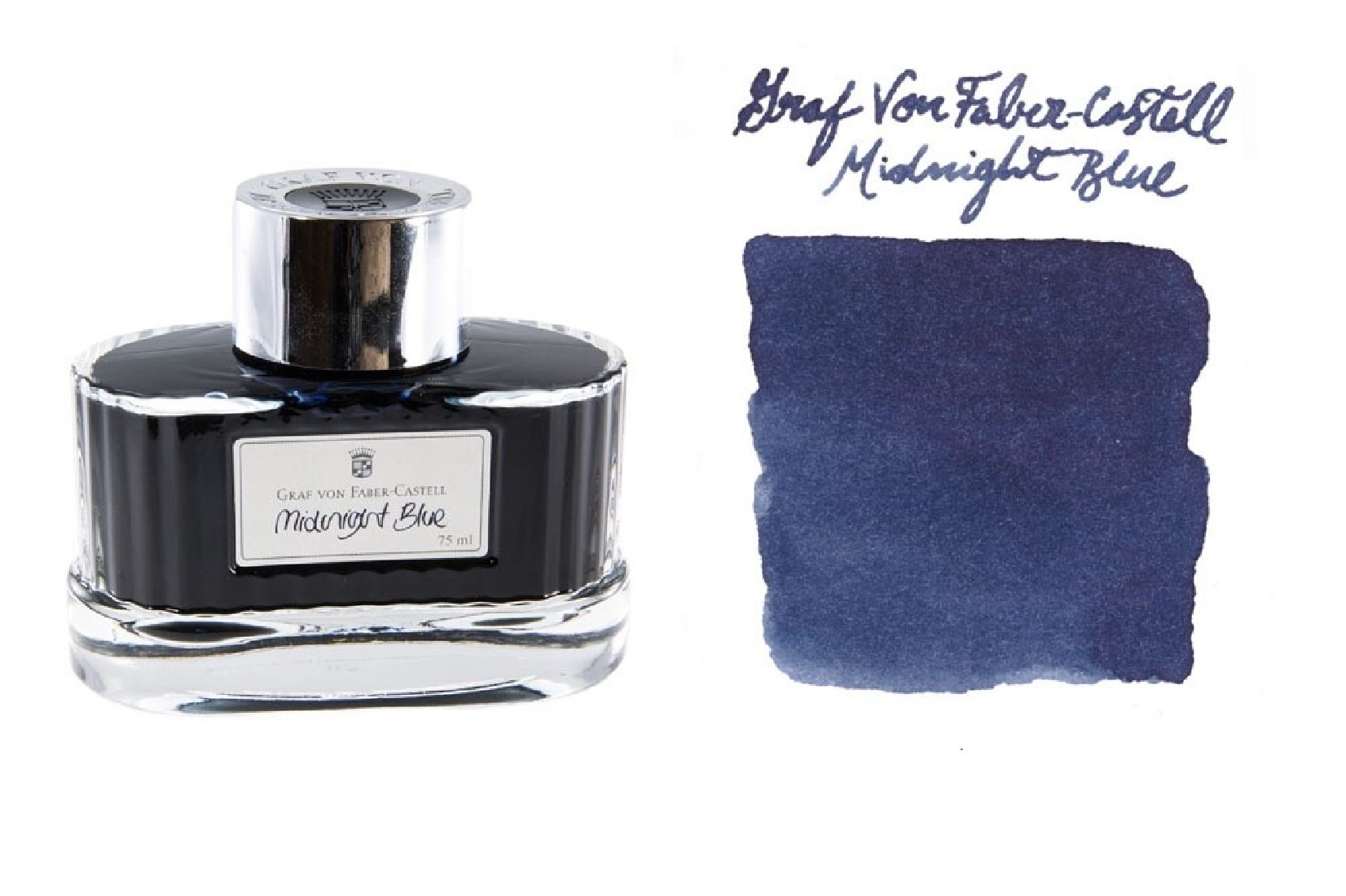 Graf von Faber Castell Midnight Blue 141007 Fountain Pen Ink 75ml