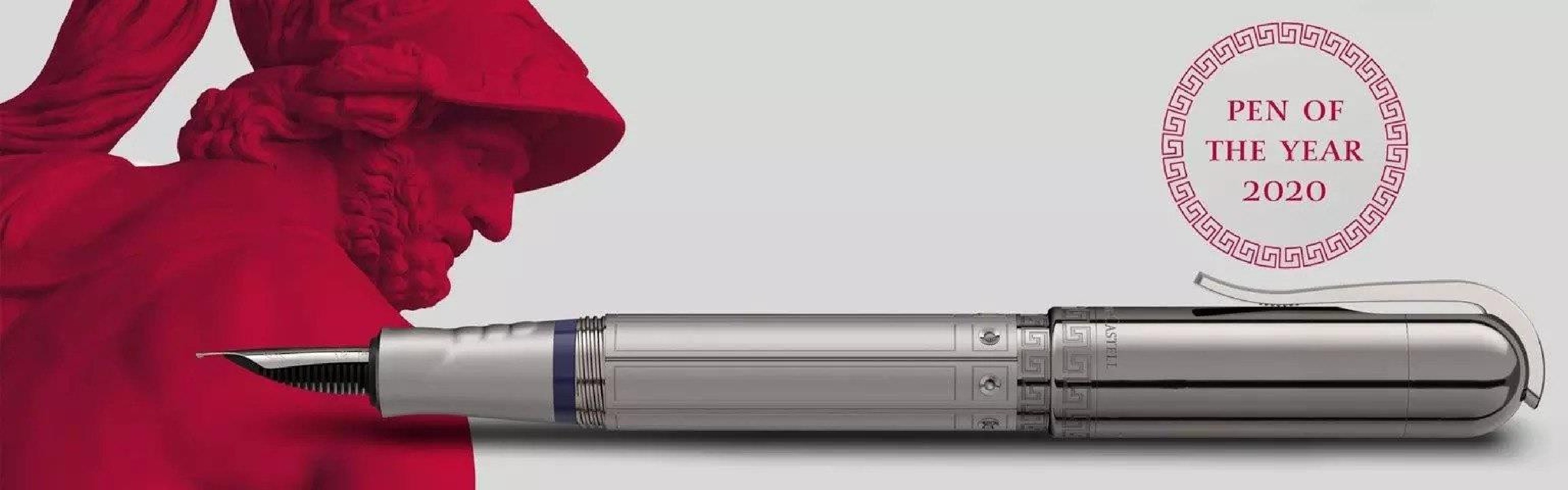 Graf Von Faber Castell Fountain pen Pen of the Year 2020 Ruthenium Sparta