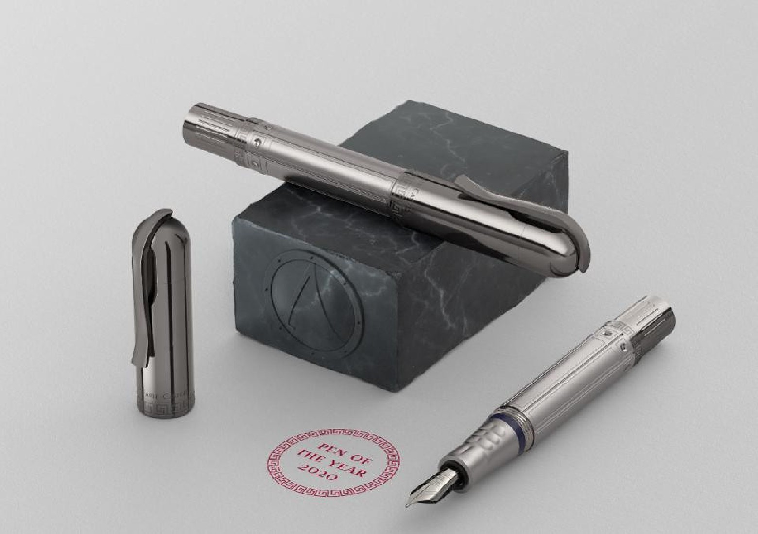 Graf Von Faber Castell Fountain pen Pen of the Year 2020 Ruthenium Sparta