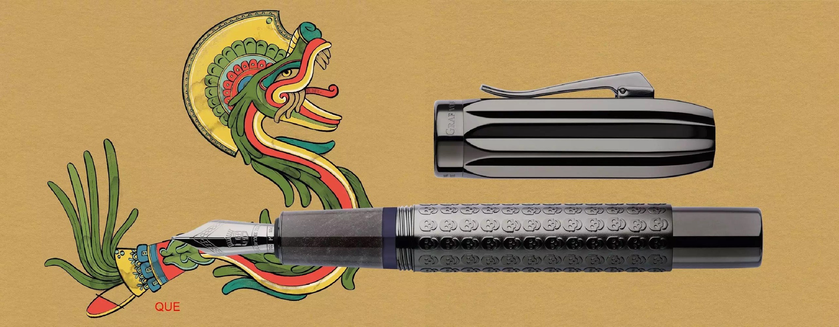 Graf Von Faber Castell Fountain pen Pen of the Year 2022 Limited Edition Aztecs
