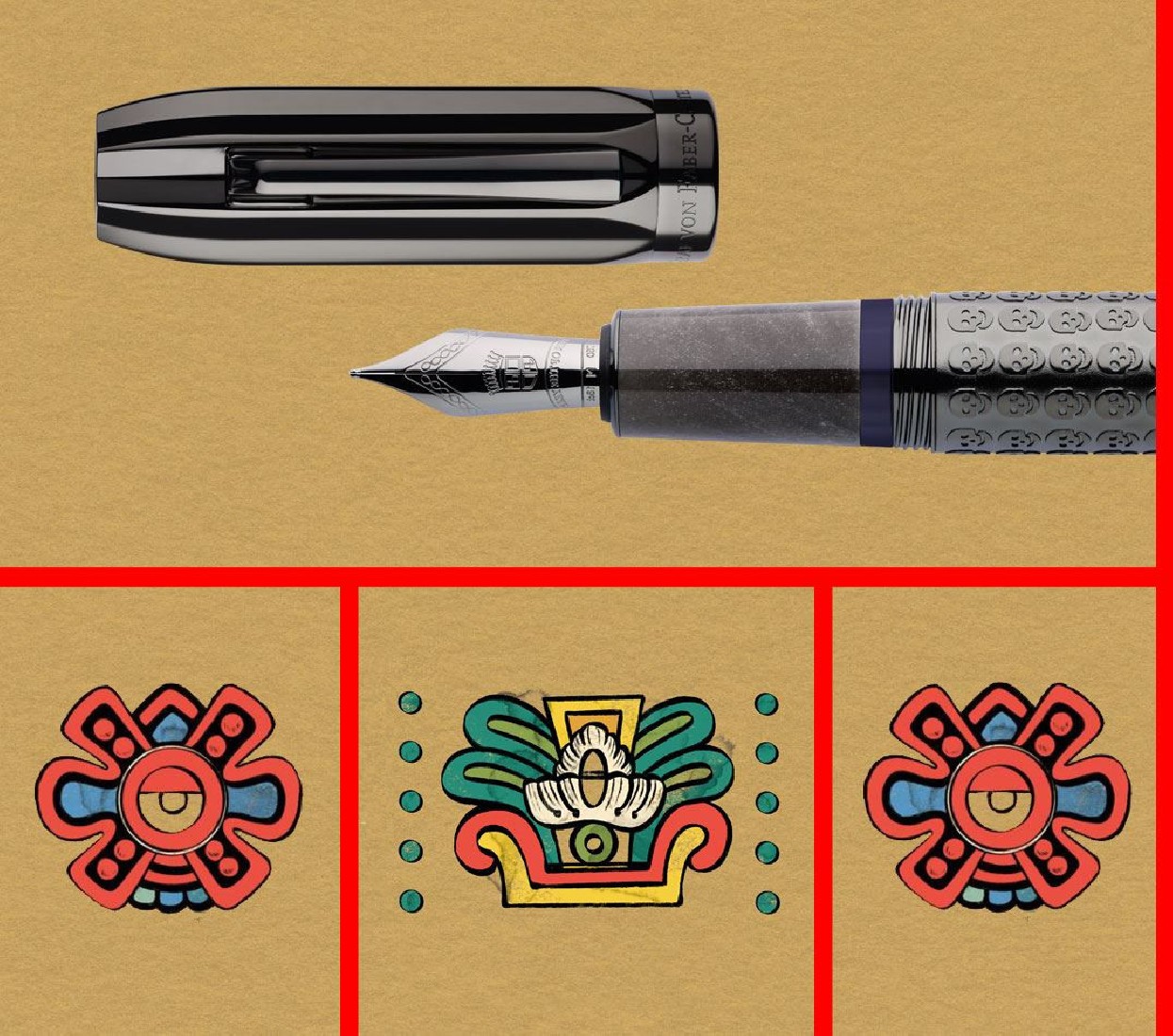 Graf Von Faber Castell Fountain pen Pen of the Year 2022 Limited Edition Aztecs