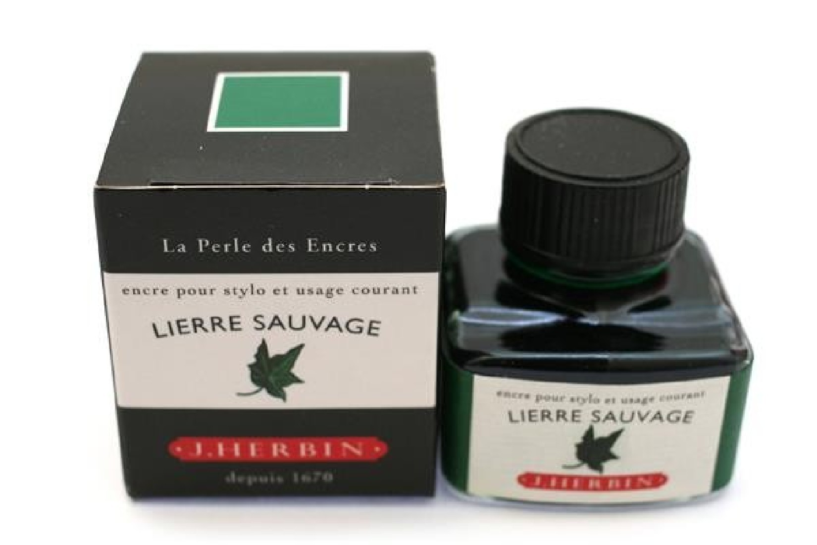 FOUNTAIN PEN INK 13037 LIERRE SAUVAGE(WILD IVY GREEN) J.HERBIN