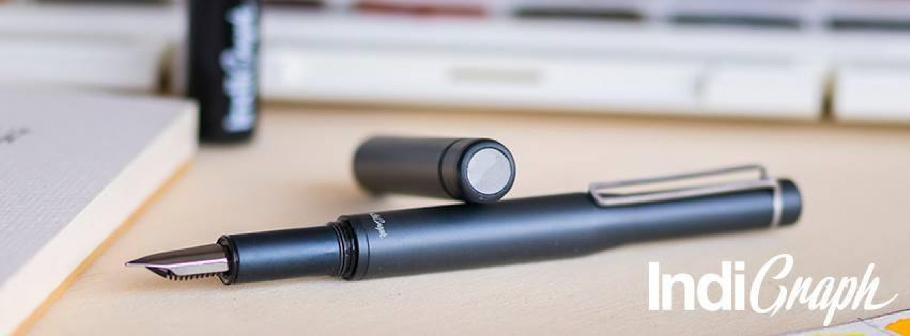 IndiGraph fountain pen with converter and free 4ml ink