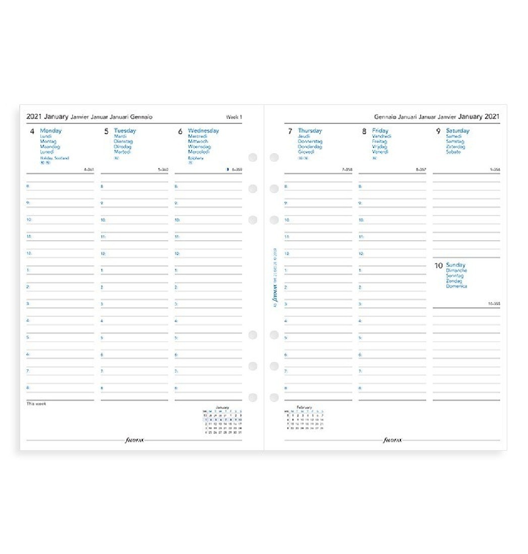 Filofax Organiser Metropol A5 Black  026968 FX