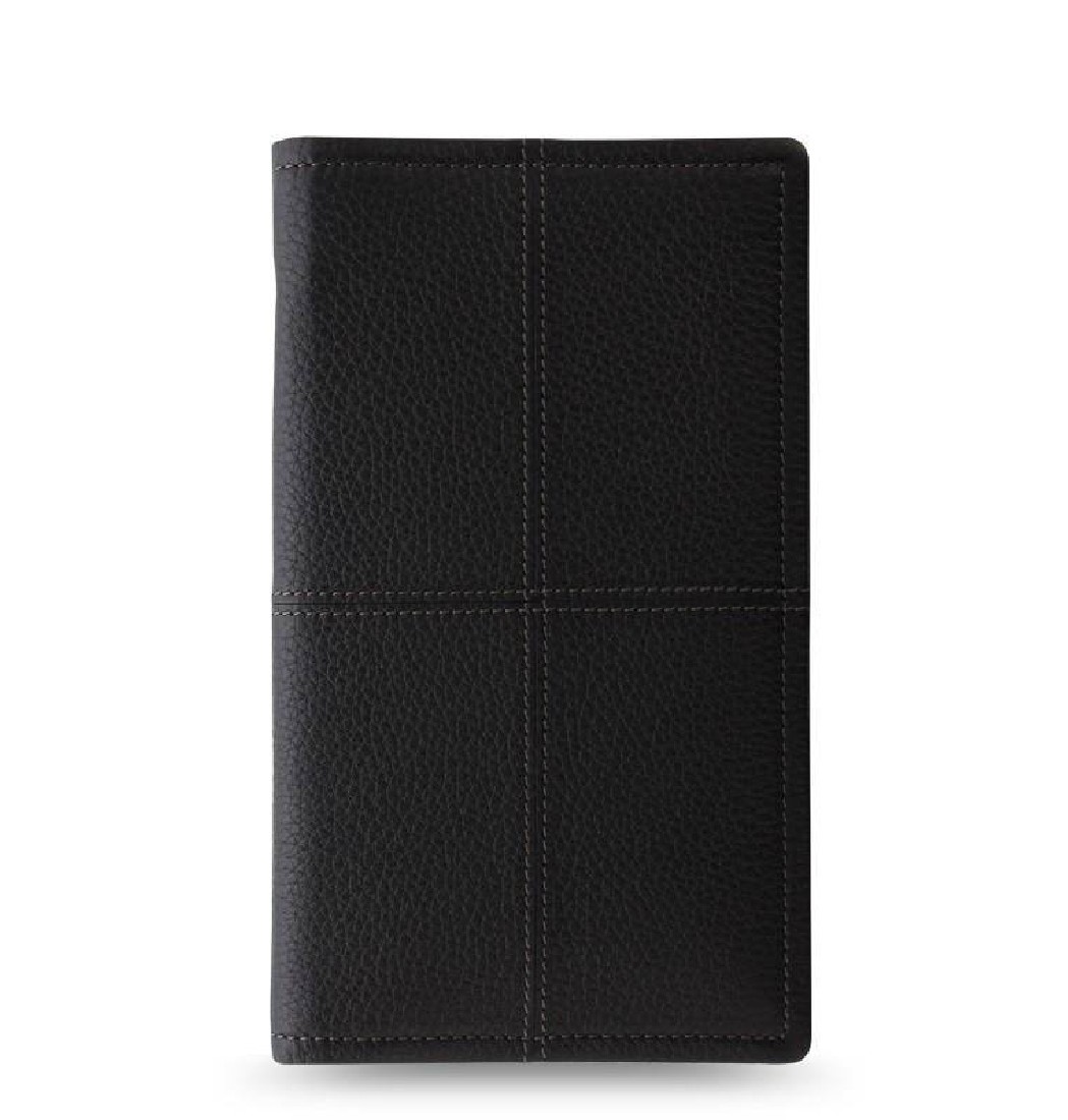 Classic Stitch Soft Travel Wallet Black Filofax