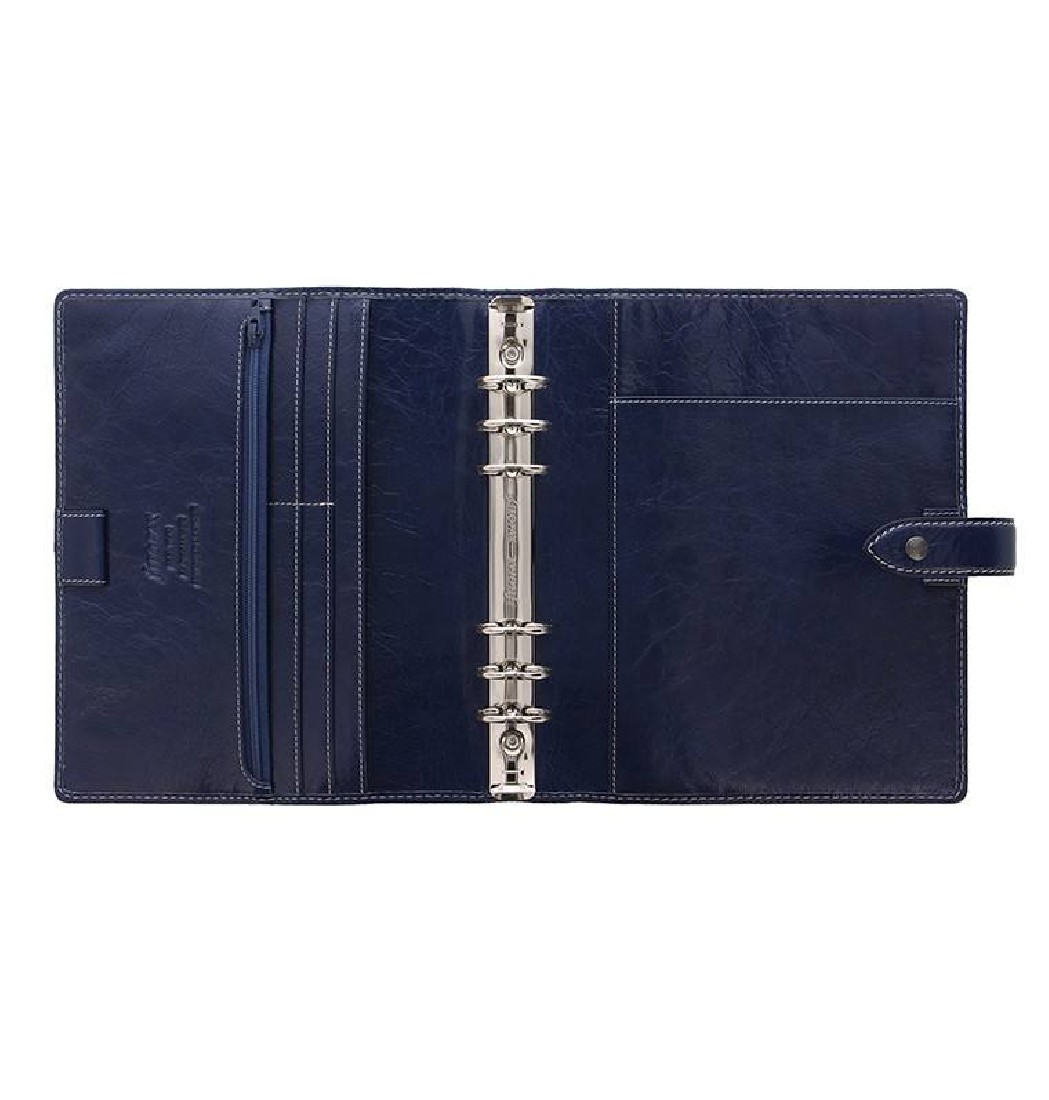 Filofax Organiser A5 Leather Malden Navy 028613