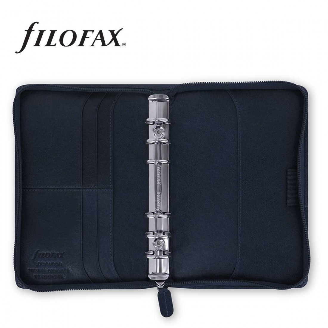 Filofax Organiser Personal Lockwood Zip Navy 026111