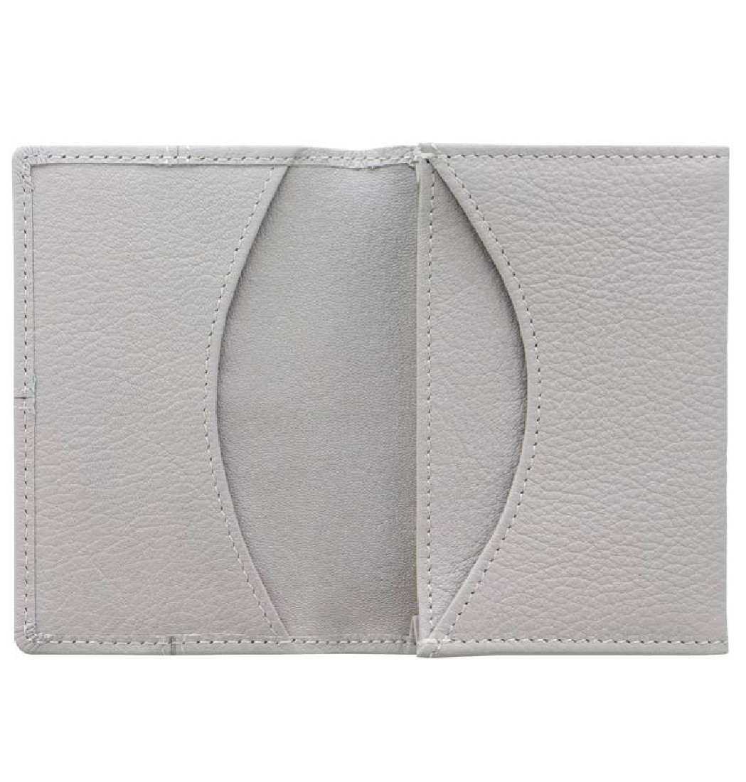 Classic Stitch Soft Business Card Holder Grey Filofax