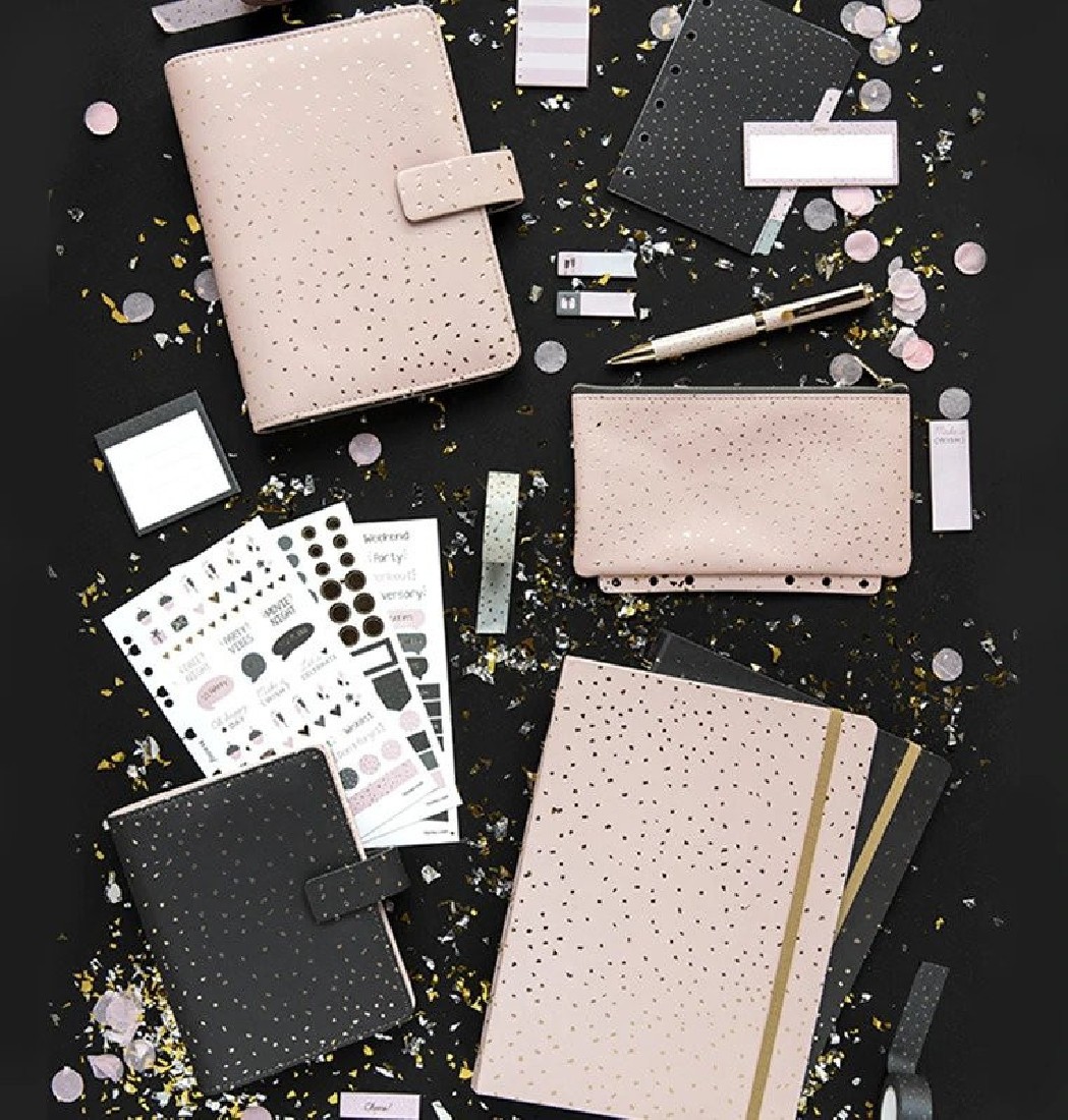 Filofax Organiser Pocket Confetti Charcoal 028724