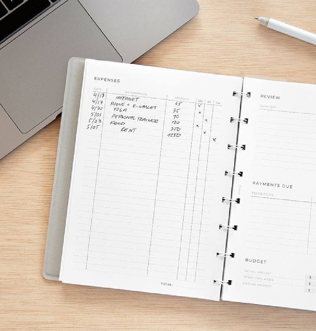 REFILL A5 EXPENSE TRACKER NOTEBOOK 132861 FILOFAX FX