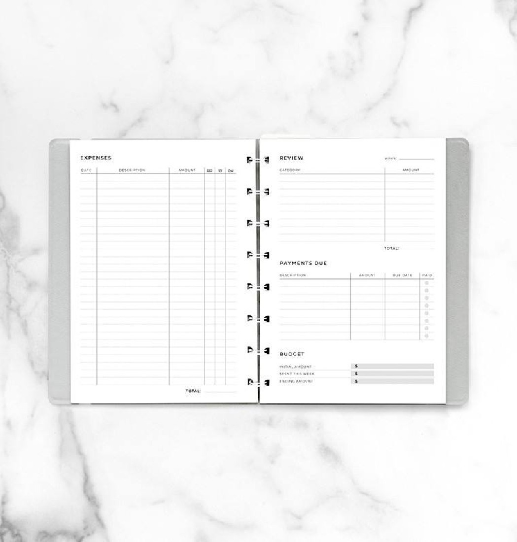 REFILL A5 EXPENSE TRACKER NOTEBOOK 132861 FILOFAX FX