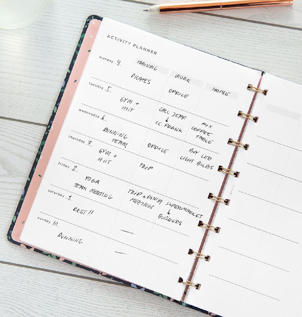 Refill A5 Notebook Activity Planner 132849 Filofax.