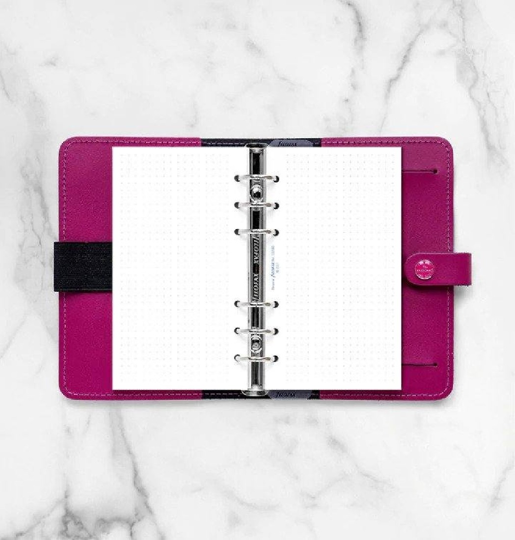 Filofax refill personal white dotted paper 132680.
