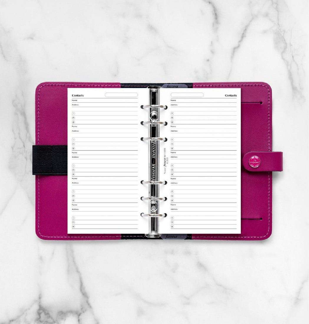 Filofax Contacts Refill - Personal 130201 FX