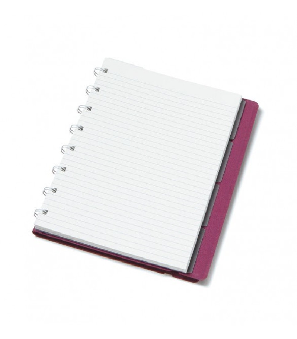 Filofax Notebook Refillable Ruled A5 Neutrals Plum, 179524