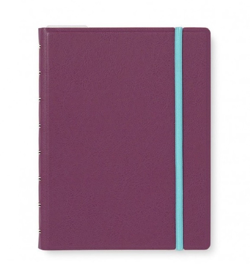 Filofax Notebook Refillable Ruled A5 Neutrals Plum, 179524