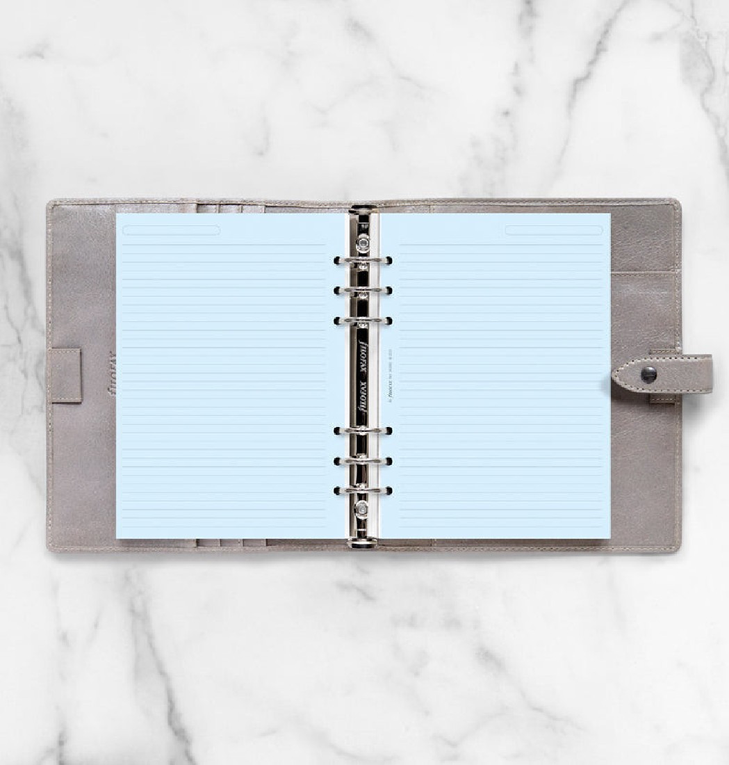 Filofax Refill A5 Organiser Blue Ruled Paper 343001
