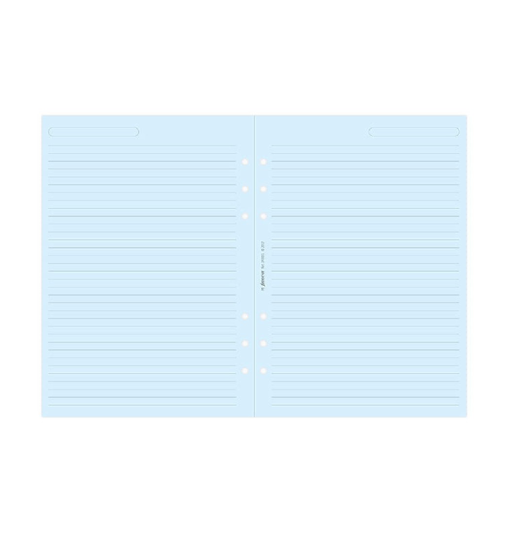 Filofax Refill A5 Organiser Blue Ruled Paper 343001