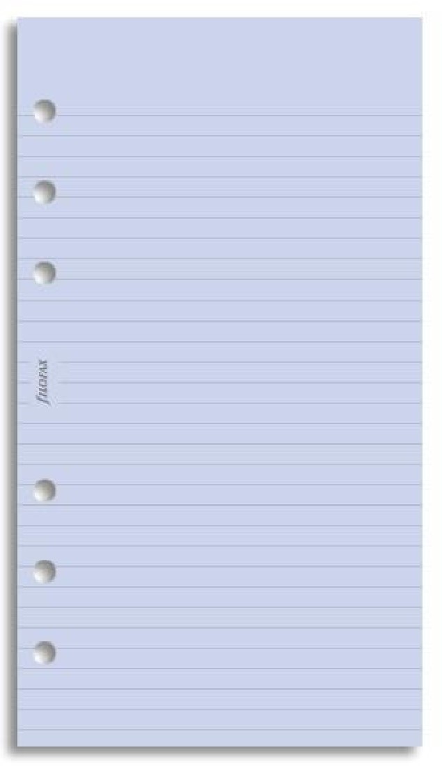 REFILL PERSONAL LAVENDER RULED NOTEPAPER 133015 FILOFAX FX
