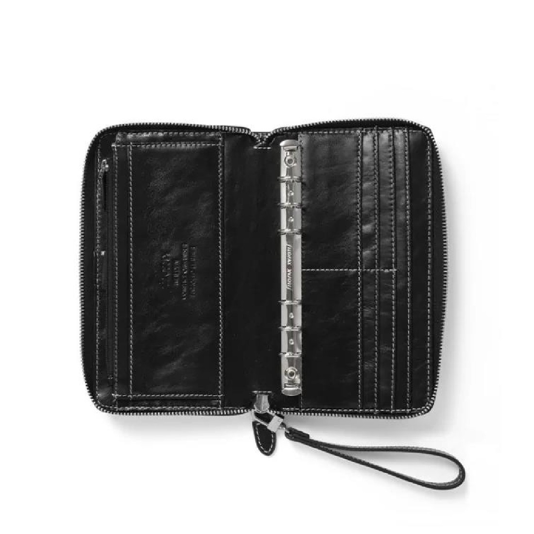 Filofax Lockwood Zip Personal Malden Black Organiser 022630