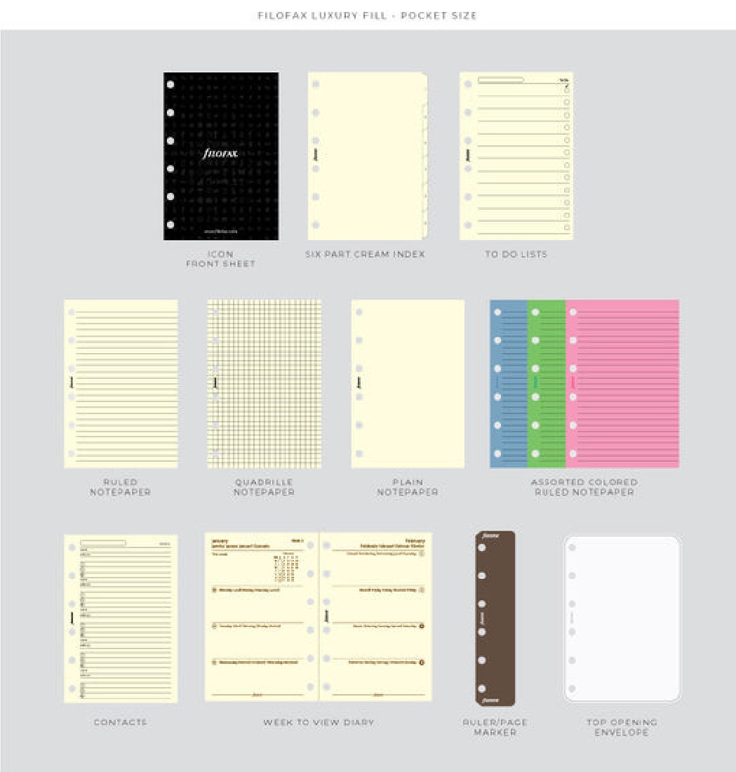 Filofax Organiser Pocket Malden Duck Egg 025857