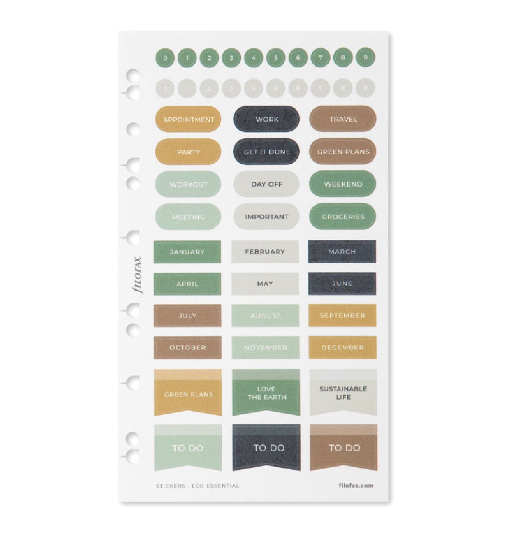 Refill Eco Essential Stickers 132854 Filofax