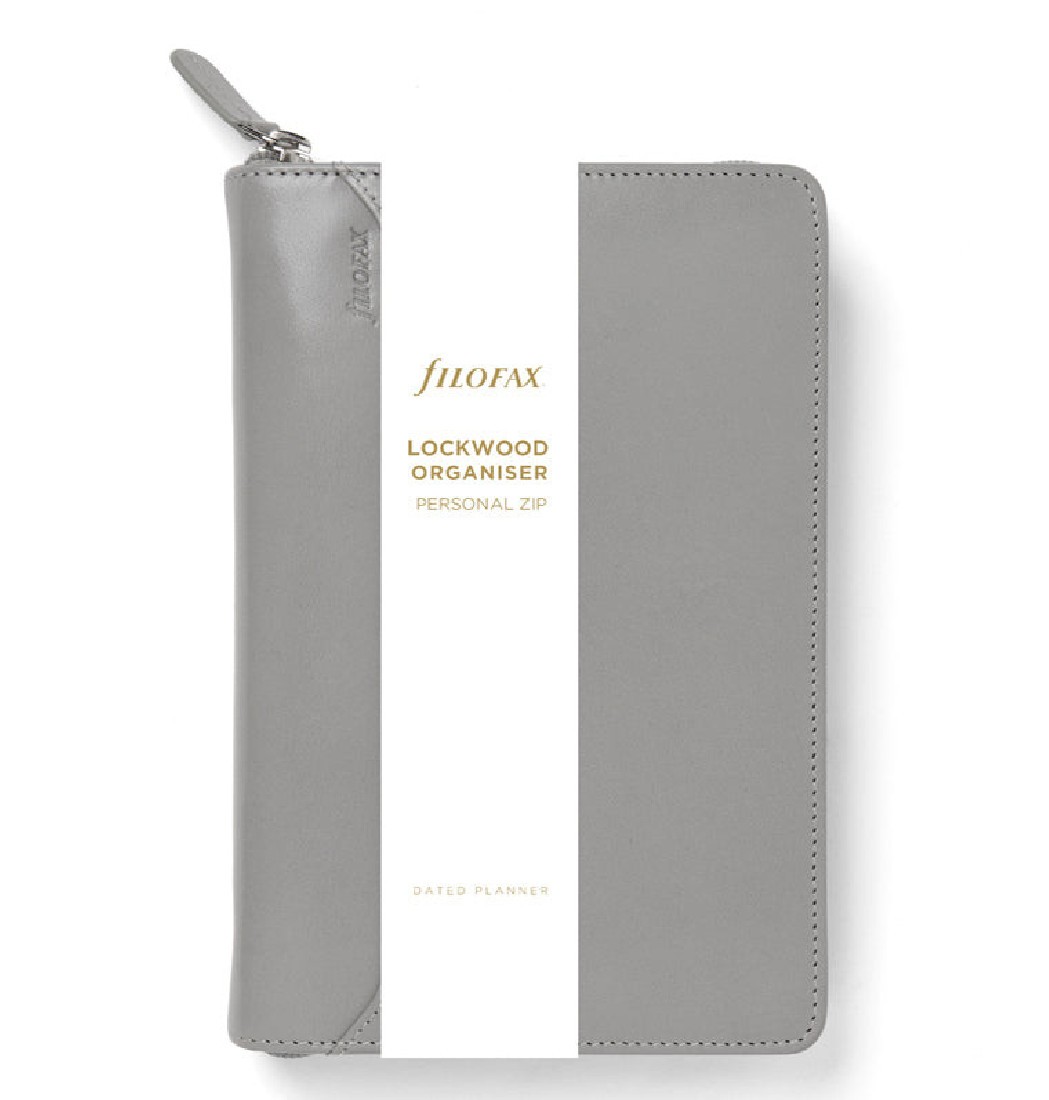 Filofax Organizer Personal Lockwood ZIp Concrete 022665