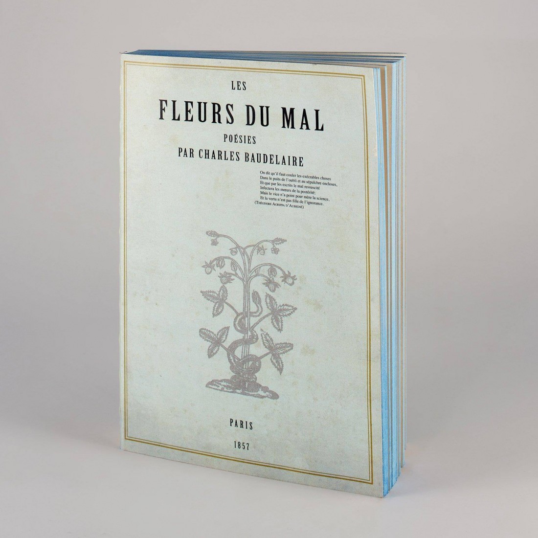 ANTIQUE NOTEBOOK Les Fleurs du Mal LIBRI MUTI