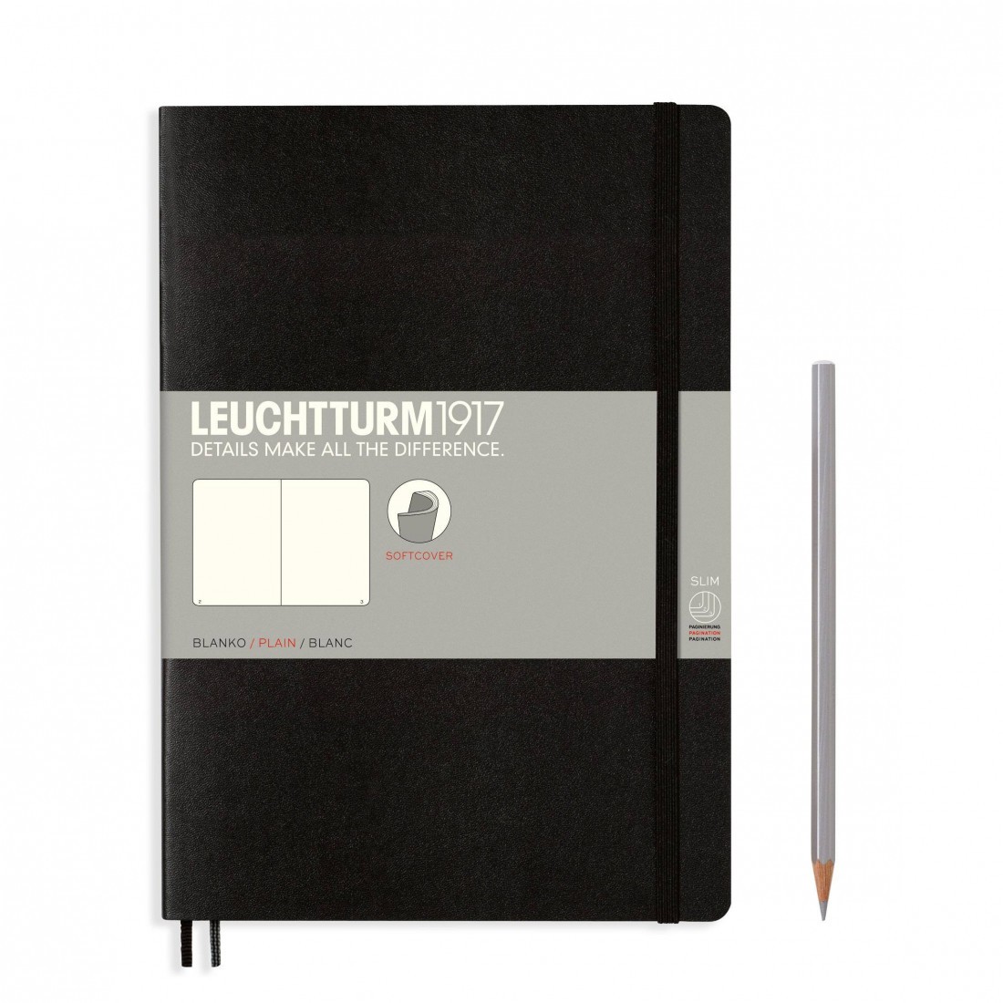 Leuchtturm 1917 Notebook B5 Black Plain Soft Cover LE
