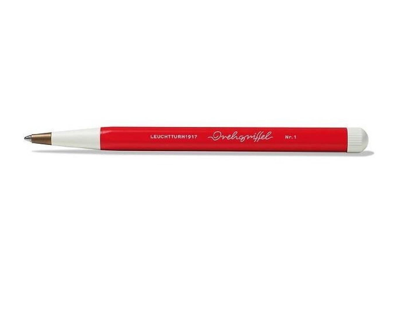 Leuchtturm 1917 Drehgriffel Nr.1 Red Ballpoint pen with royal blue ink