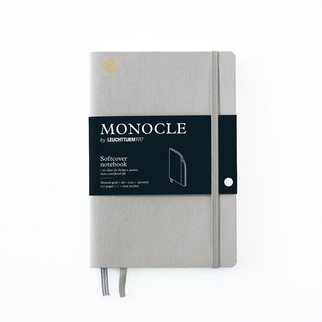 Leuchtturm 1917 softcover notebook MONOCLE AB plus Grey