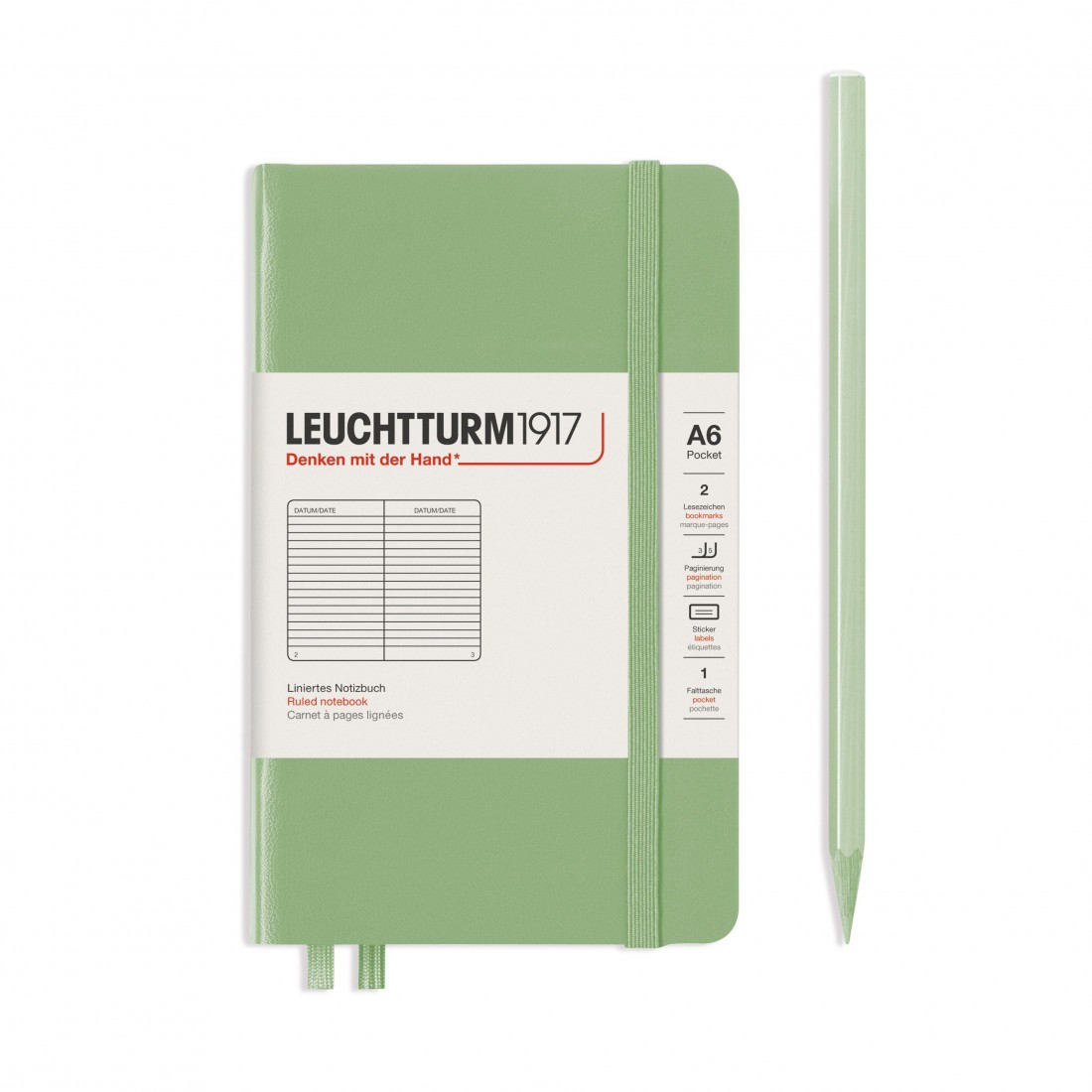 Leuchtturm 1917 Notebook A6 Saga Ruled Hard Cover