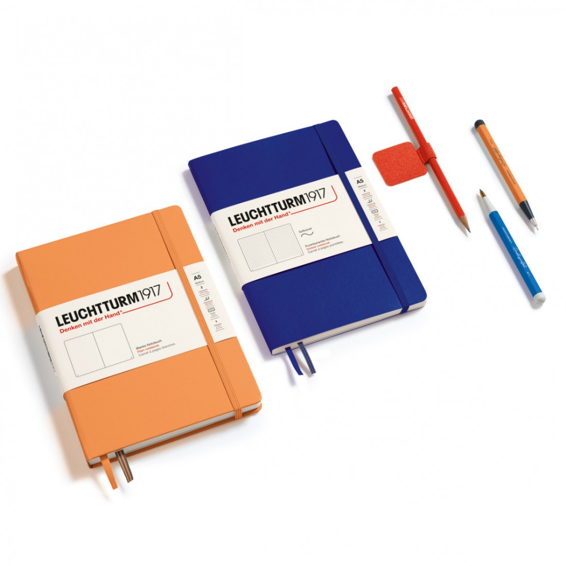 Leuchtturm 1917 Notebook A5 Ink Plain Hard Cover