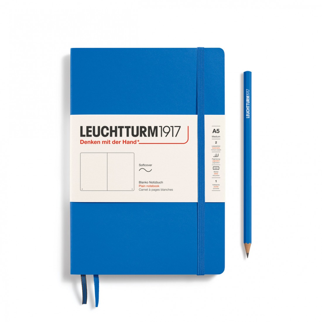 Leuchtturm 1917 Notebook A5 Sky Plain Soft Cover