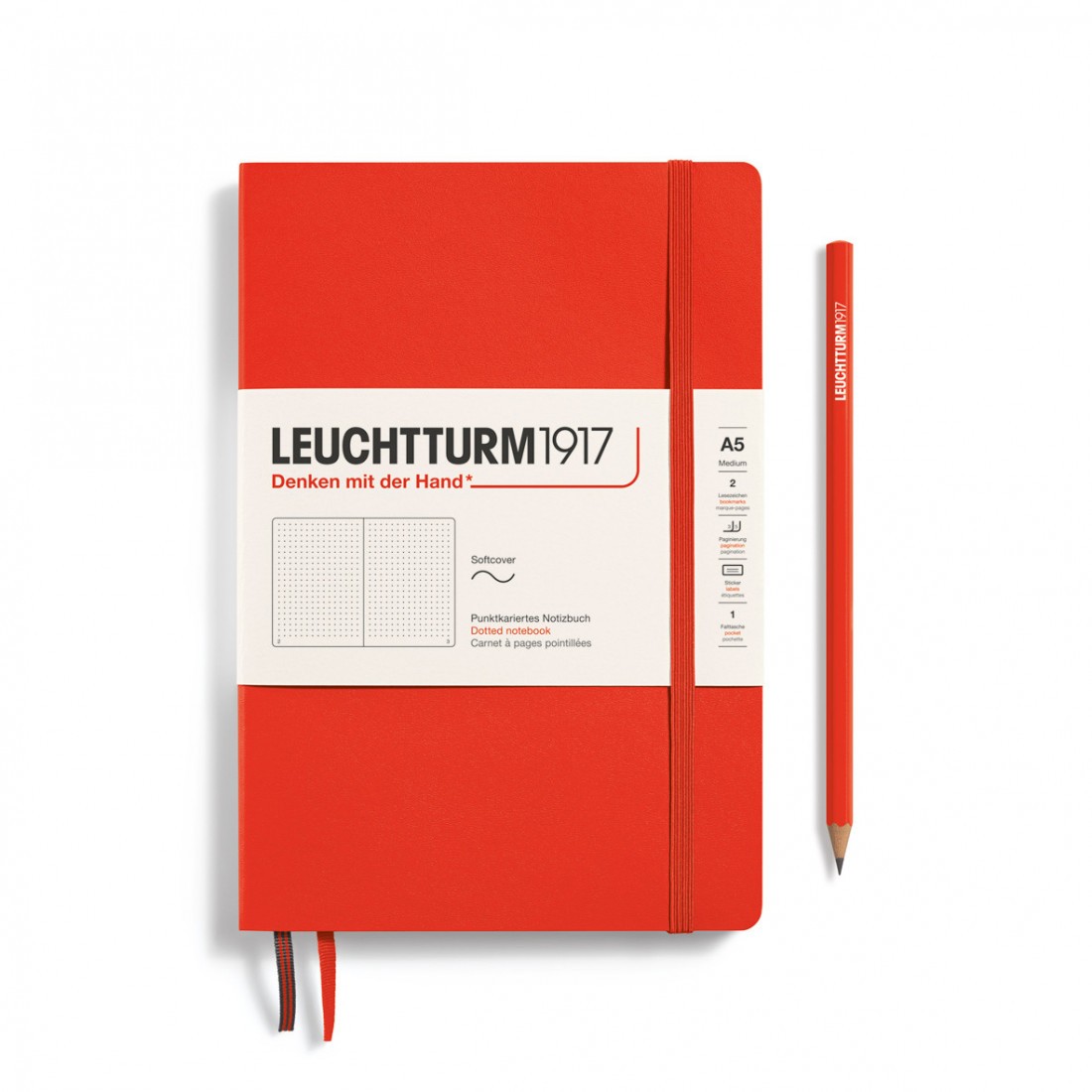 Leuchtturm 1917 Notebook A5 Lobster Dotted Soft Cover