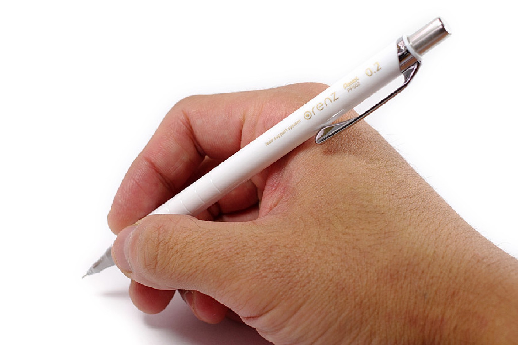 Pentel Orenz 0.2mm White mechanical pencil PP502W