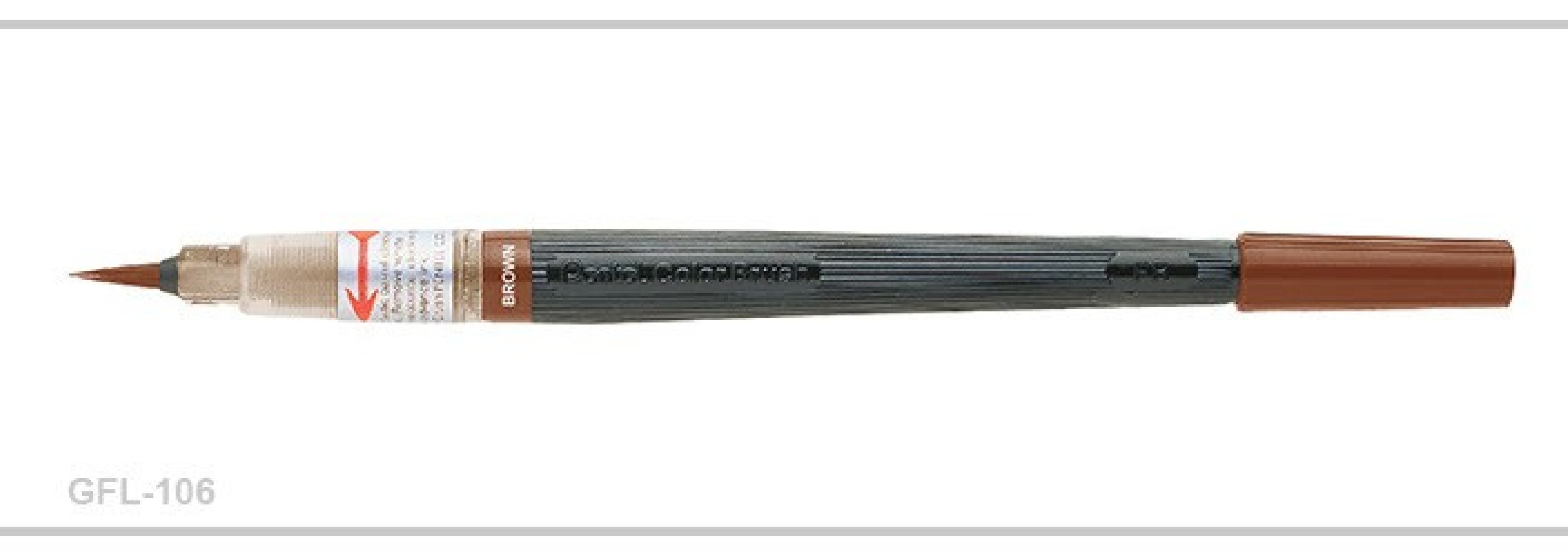 Pentel Art Brush Pen - BROWN  GFL106