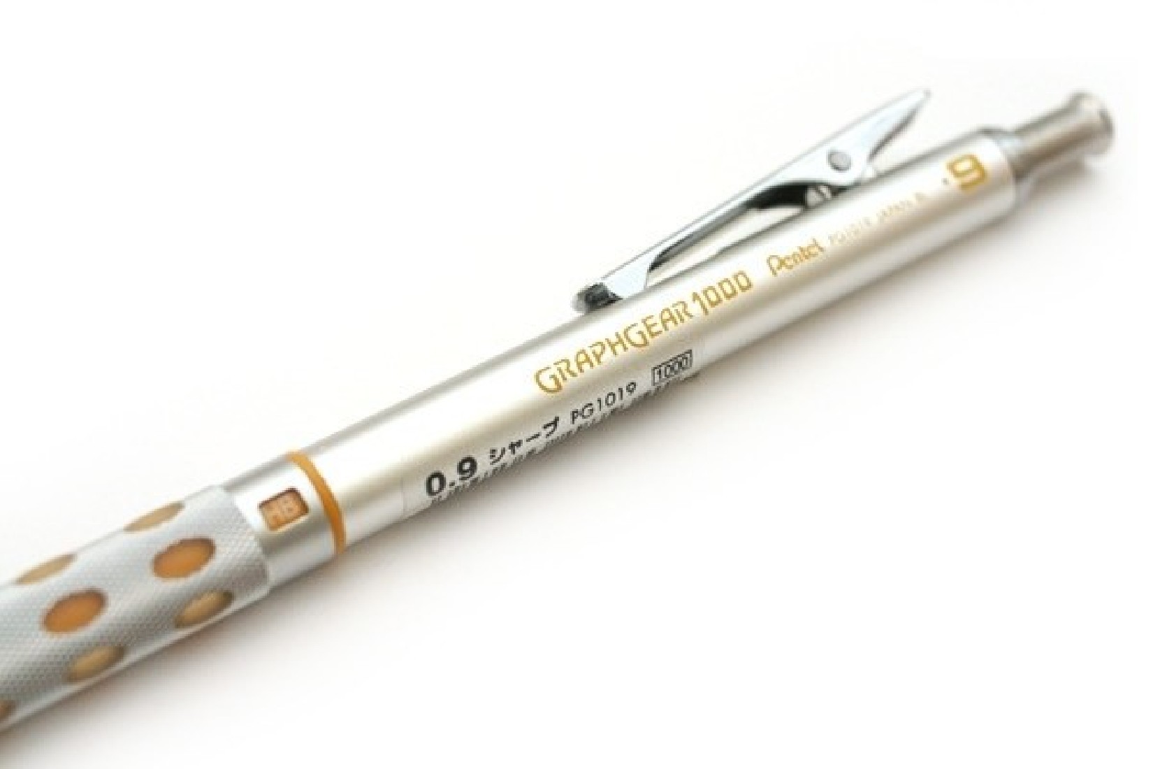 Pentel Graphgear 1000 Yellow 0.9mm mechanical pencil PG1019Q