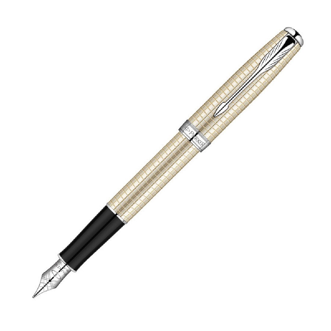 PARKER SONNET 18K STERLING SILVER CT FOUNTAIN PEN S0912500
