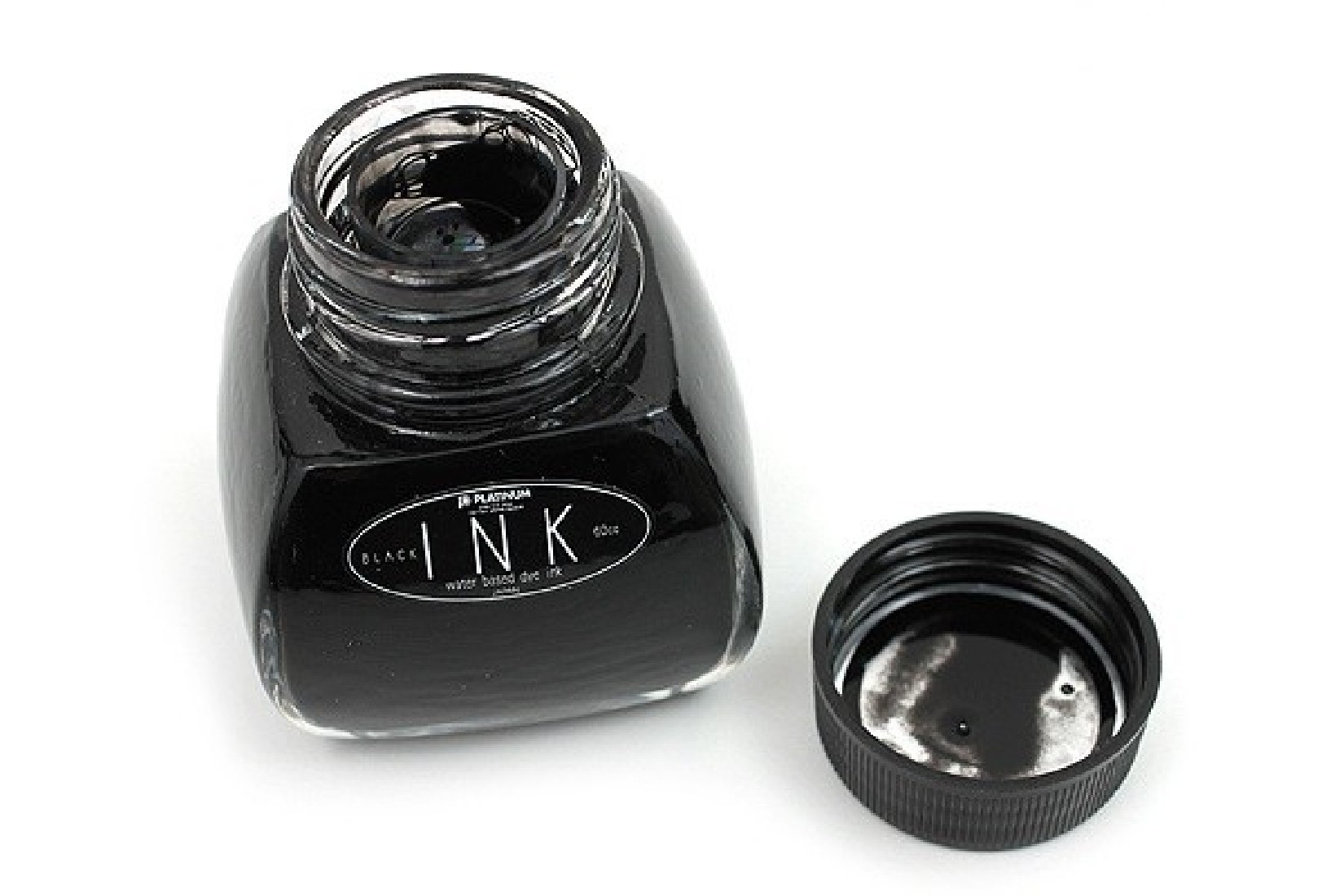 Platinum Black Ink 60 ml Bottle, water based, dyestuff for fountain pens