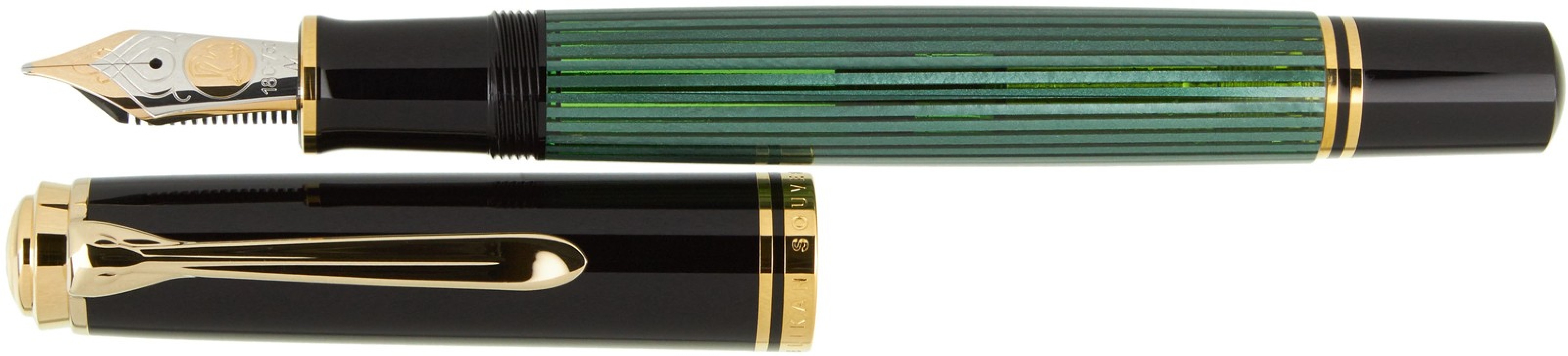 Pelikan Souveran M800 Green Black Fountain Pen