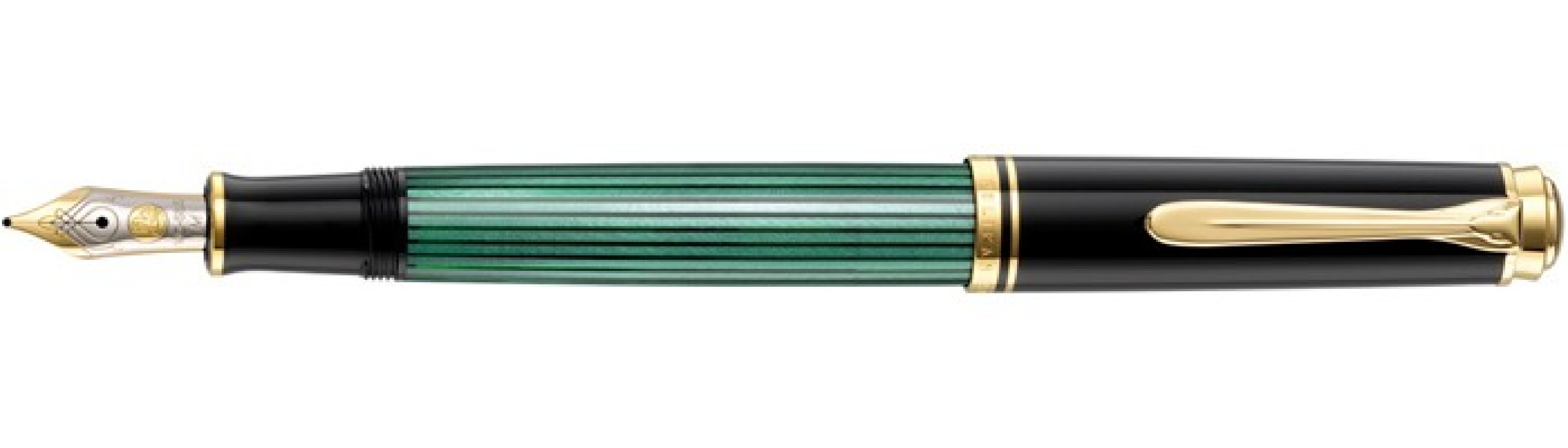 Pelikan Souveran M400 Black Green  Fountain Pen