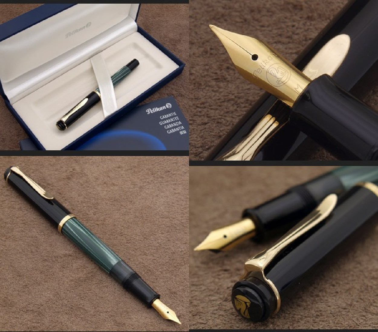 Pelikan Classic M200 Green Marbled Fountain Pen