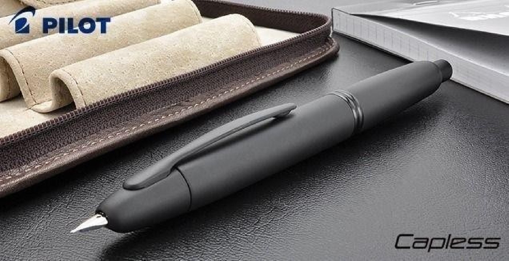 Pilot Capless (Vanishing Point) Fountain Pen Black Matte  FC-1800RRR-BM